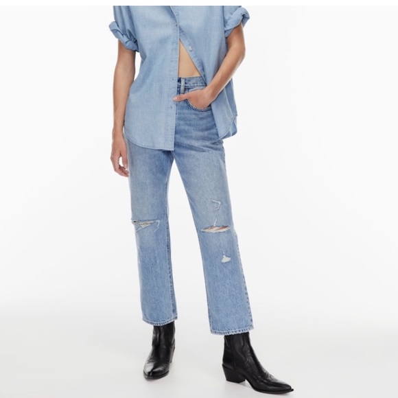 Denim Forum The Joni High Rise loose Sz 24/ 29L - Picture 8 of 8